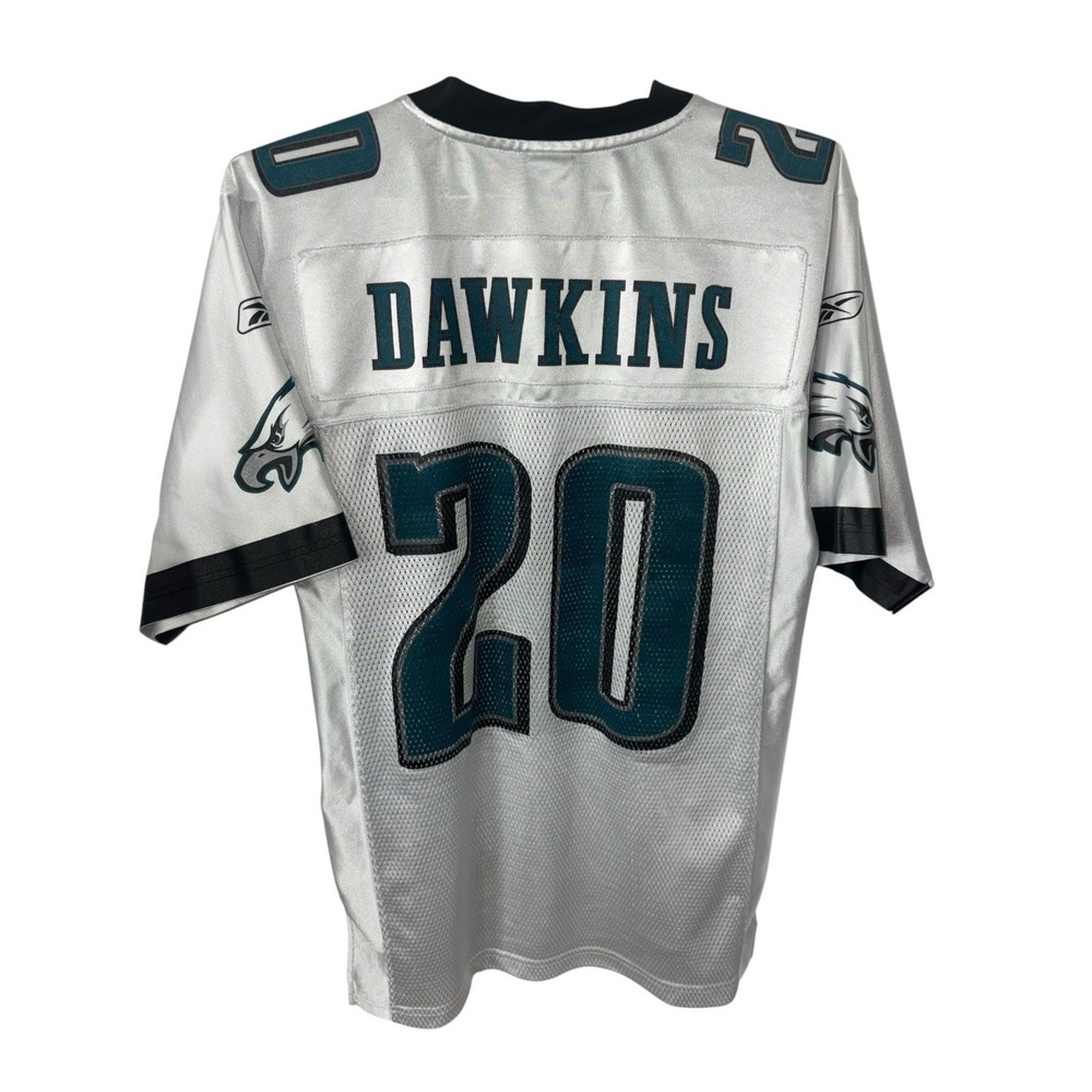 Vtg Reebok Philadelphia Eagles Brian Dawkins #20 Men's Small White Jersey